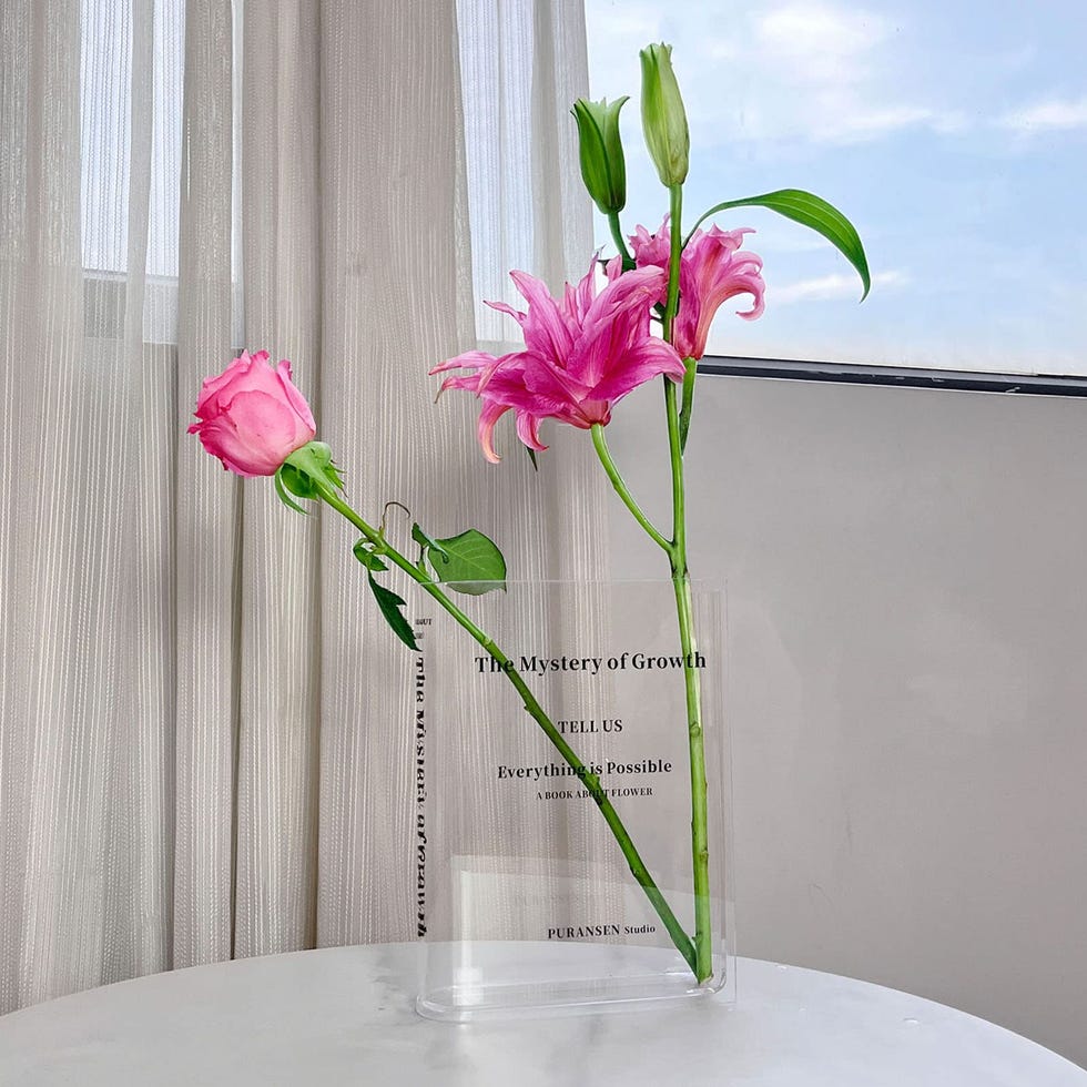 Acrylic Book Flower Vase 