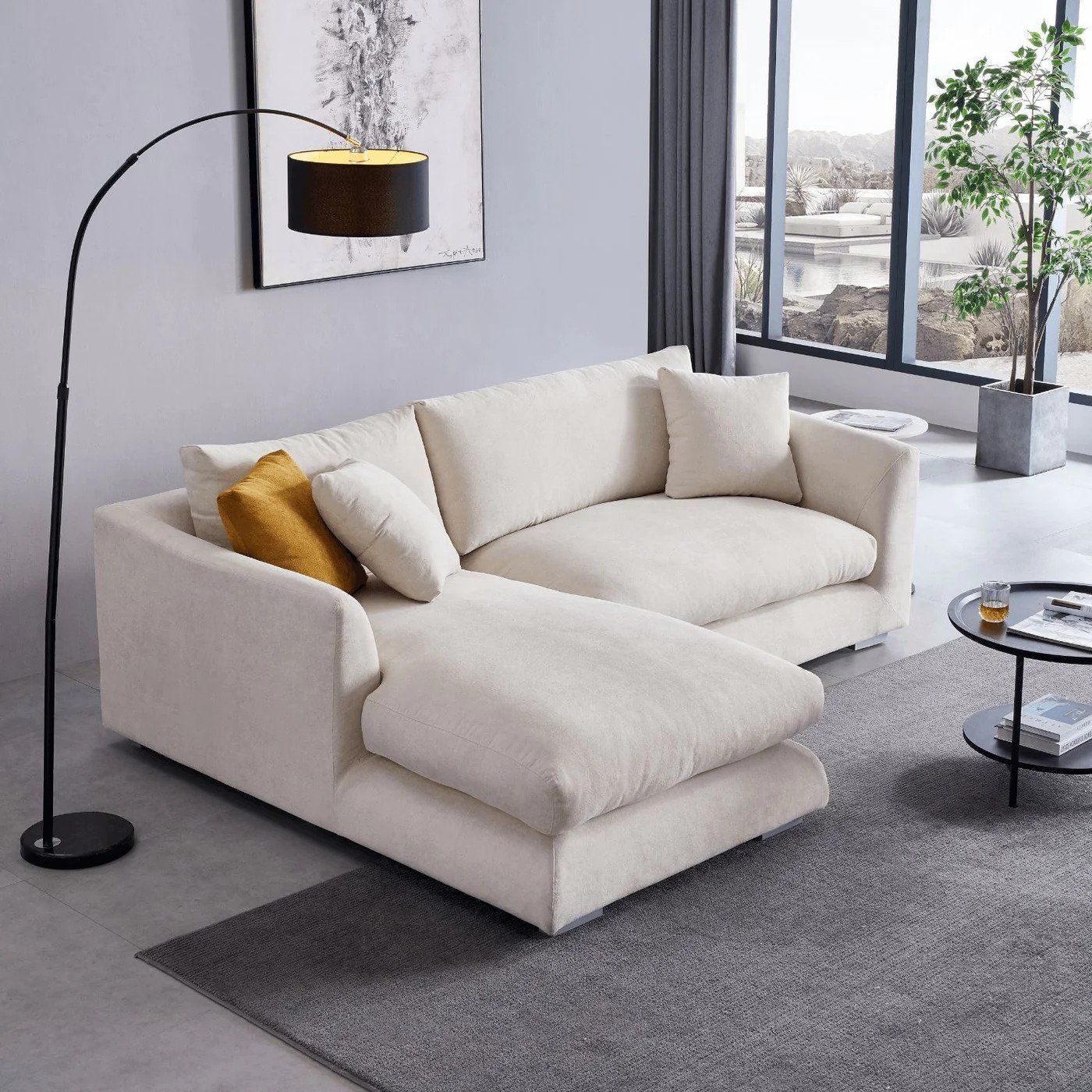 Small apartment on sale size sofas