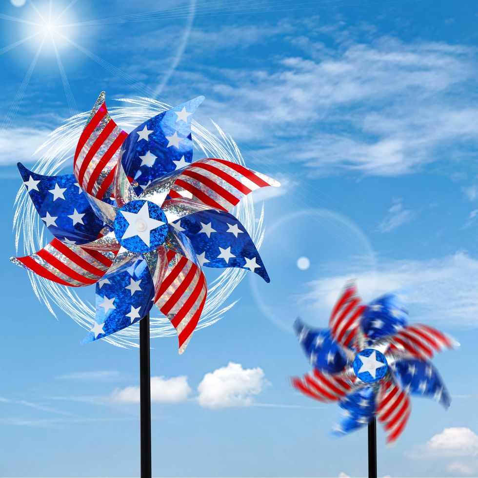Hausse Reflective American Flag Pinwheels