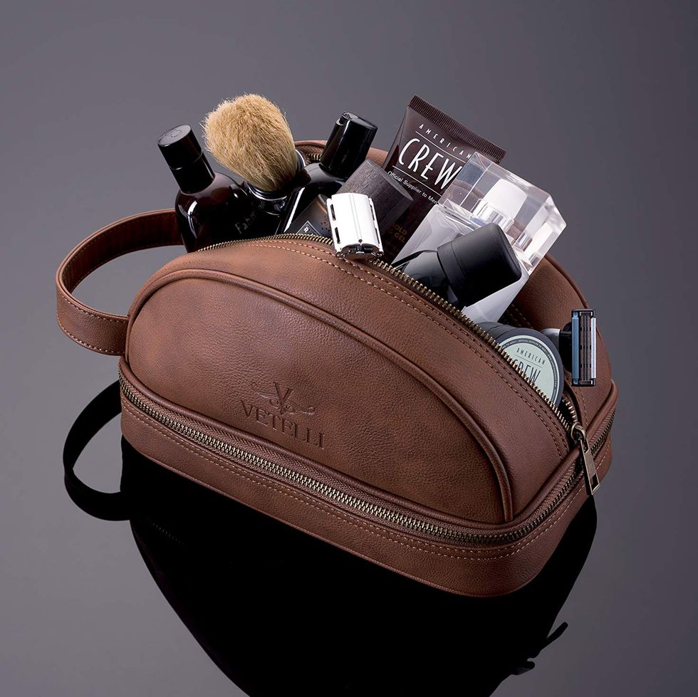 Classic Leather Toiletry Bag 