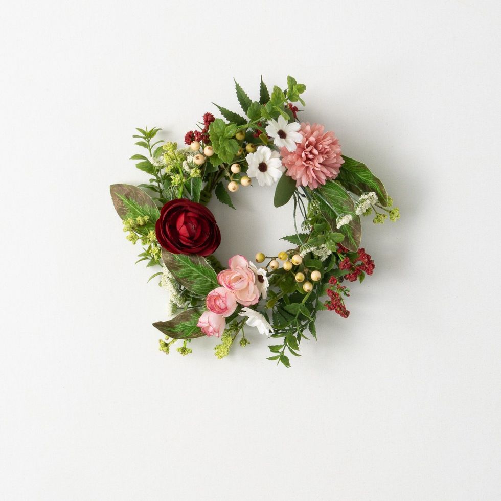 Romantic Floral Mini Wreath