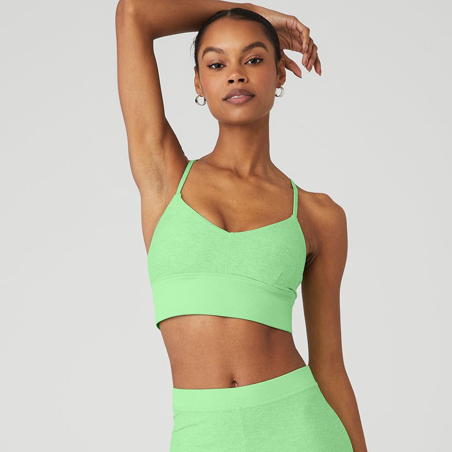 Neon green sport bra 