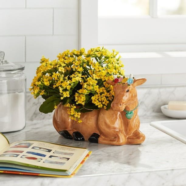 The Pioneer Woman Brown Cow Planter