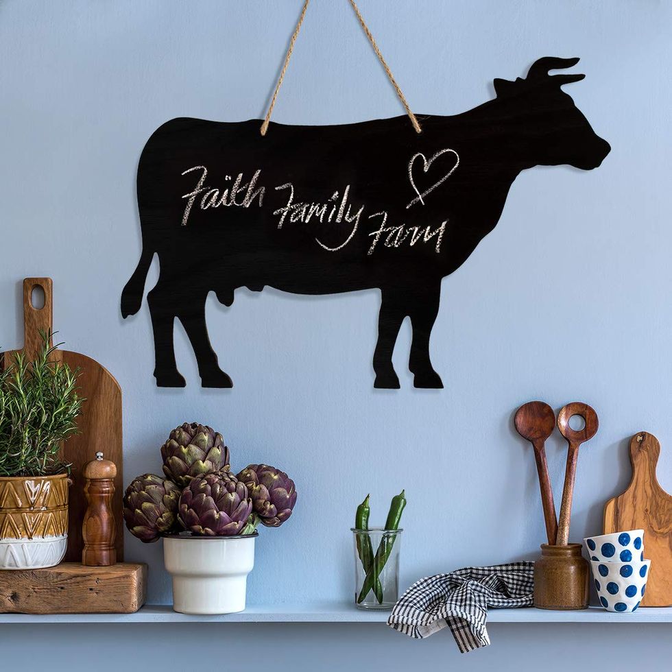 Farm House Kitchen Cow Chalkboard