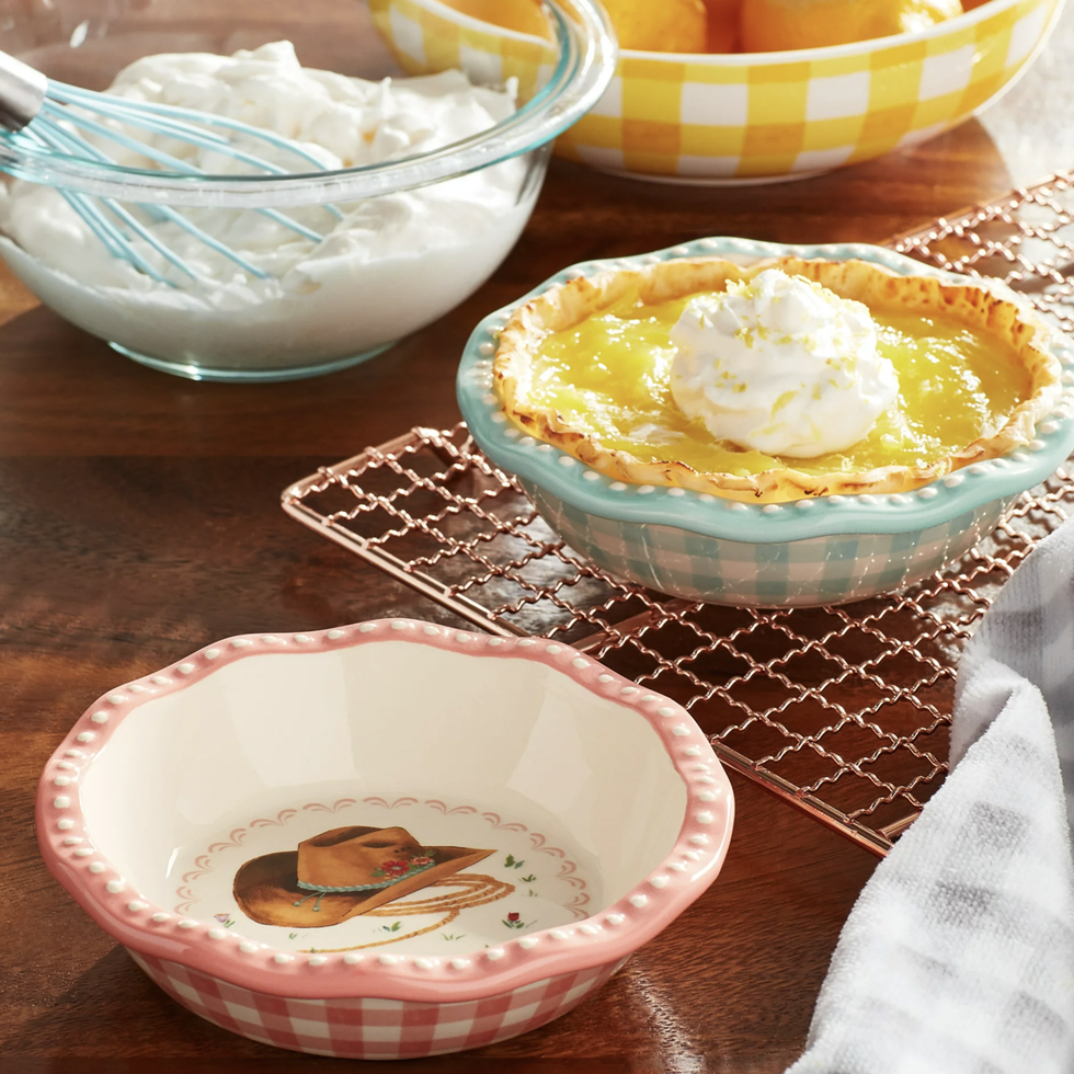 The Pioneer Woman Floral Medley 4.75-Inch Stoneware Mini Pie Pans