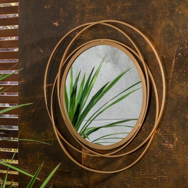 Indoor Outdoor Gold Luxe Mirror
