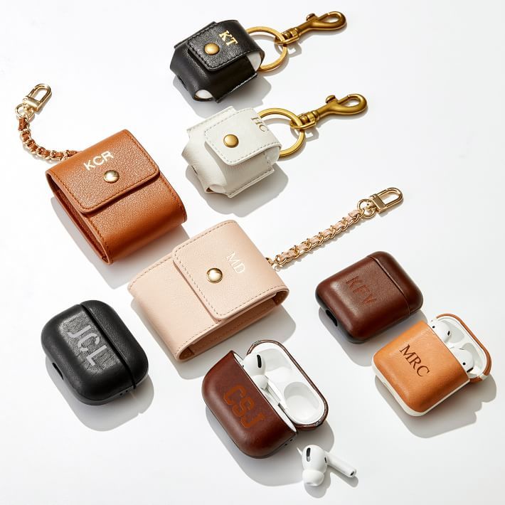 Keychain With Leather AirPods Case