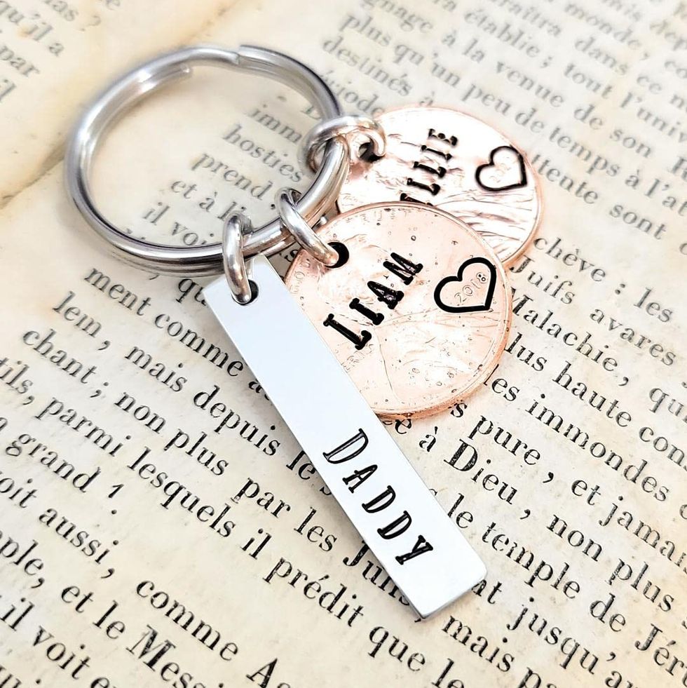 Lucky Penny Stainless Steel Keychain