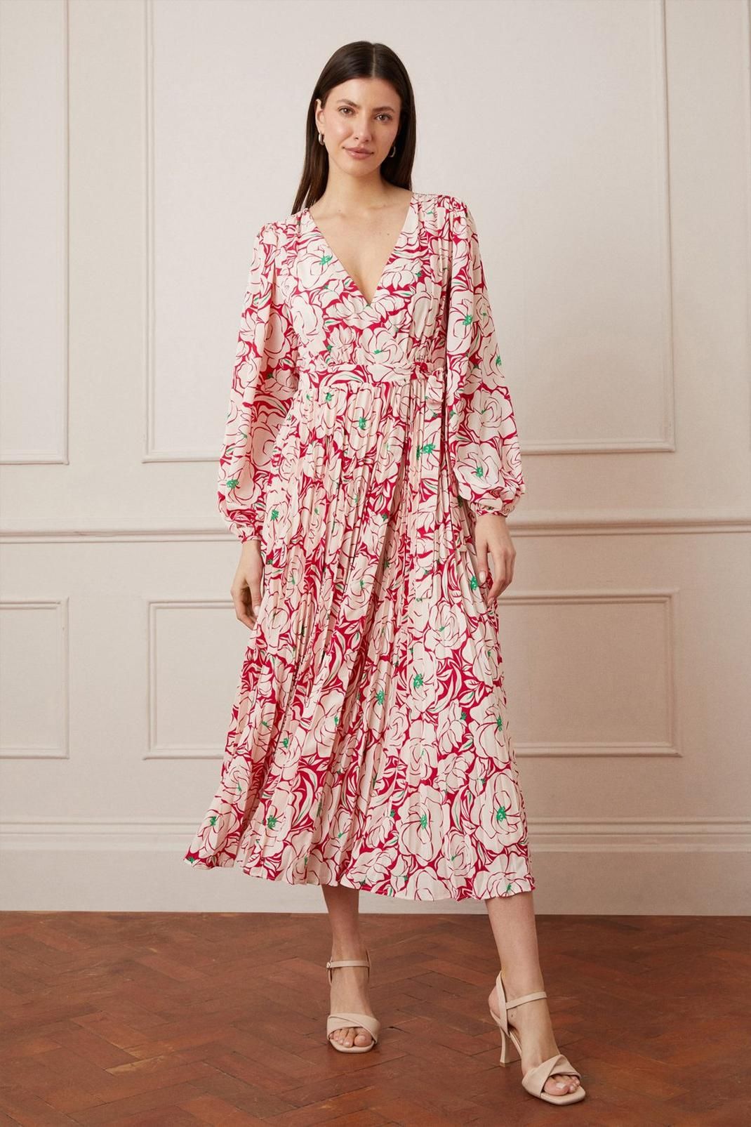 Summer midi best sale wrap dress