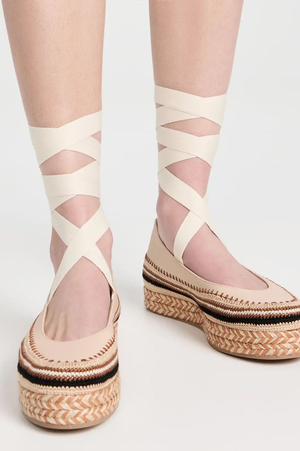  Yelena Crochet Flatform Sandals