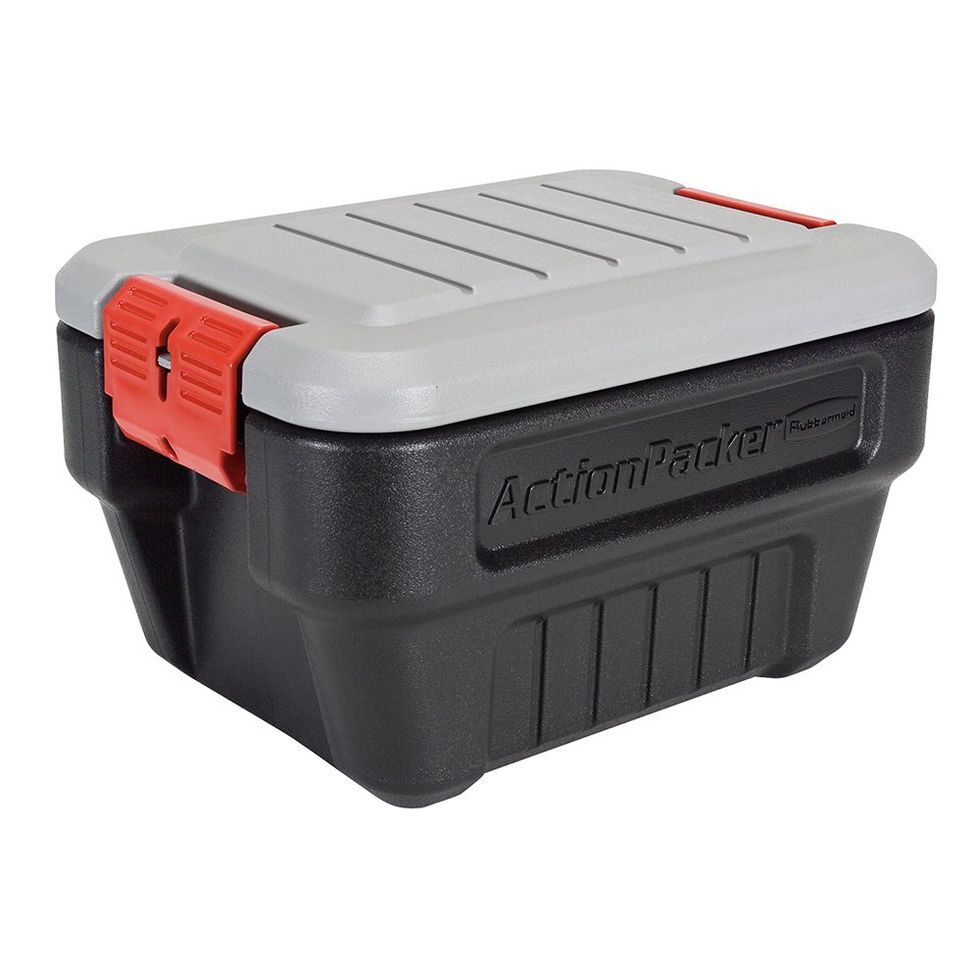 ActionPacker Lockable Storage Box, 8 Gallon