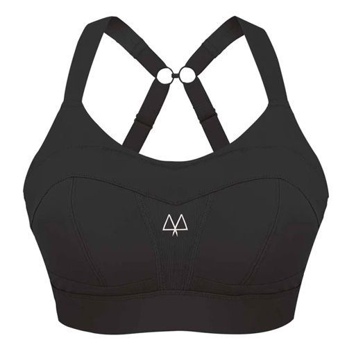 Buy Under Armour women padded wireless brand logo sports bra black white  Online