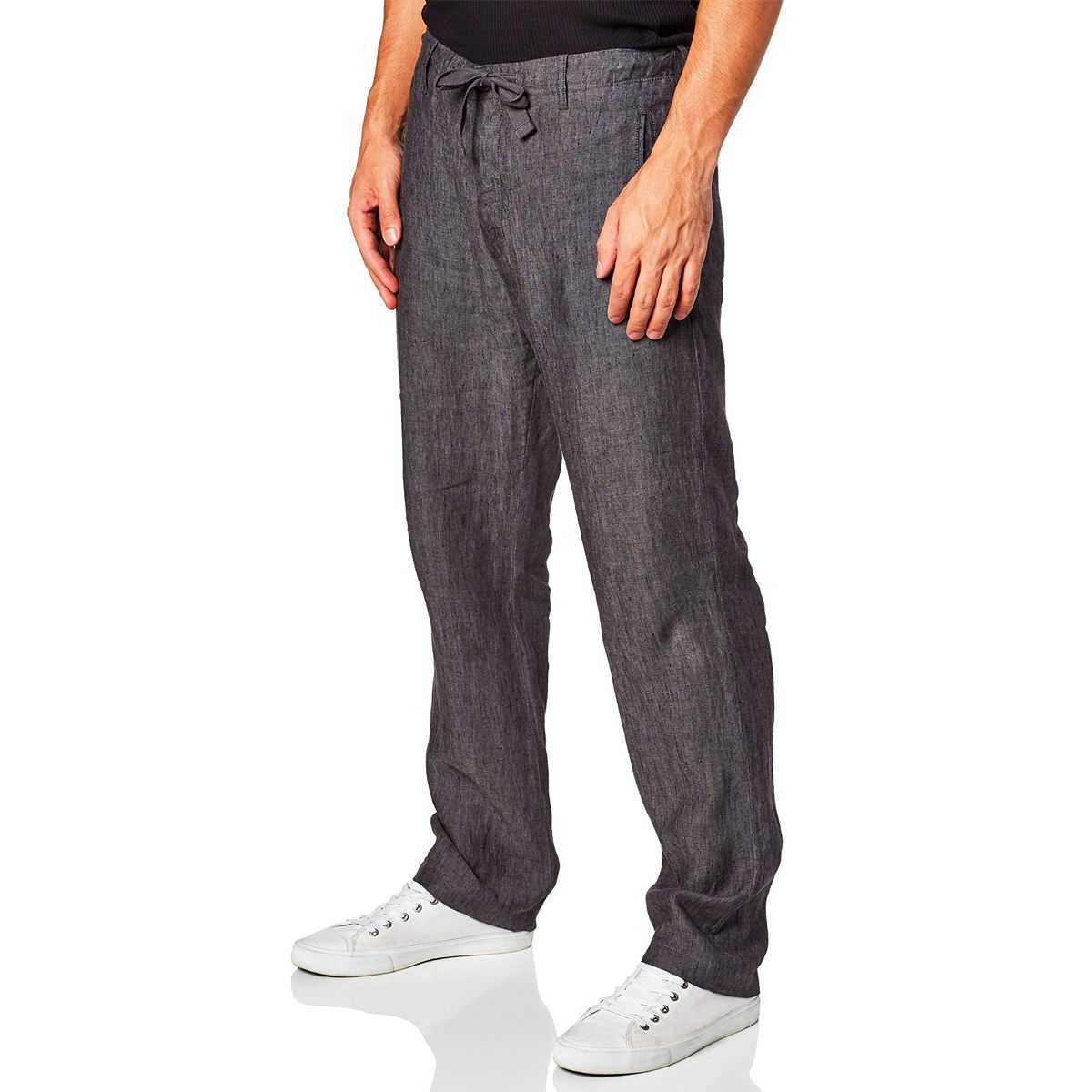 Extra Slim Plaid Linen Drawstring Suit Pant  Express