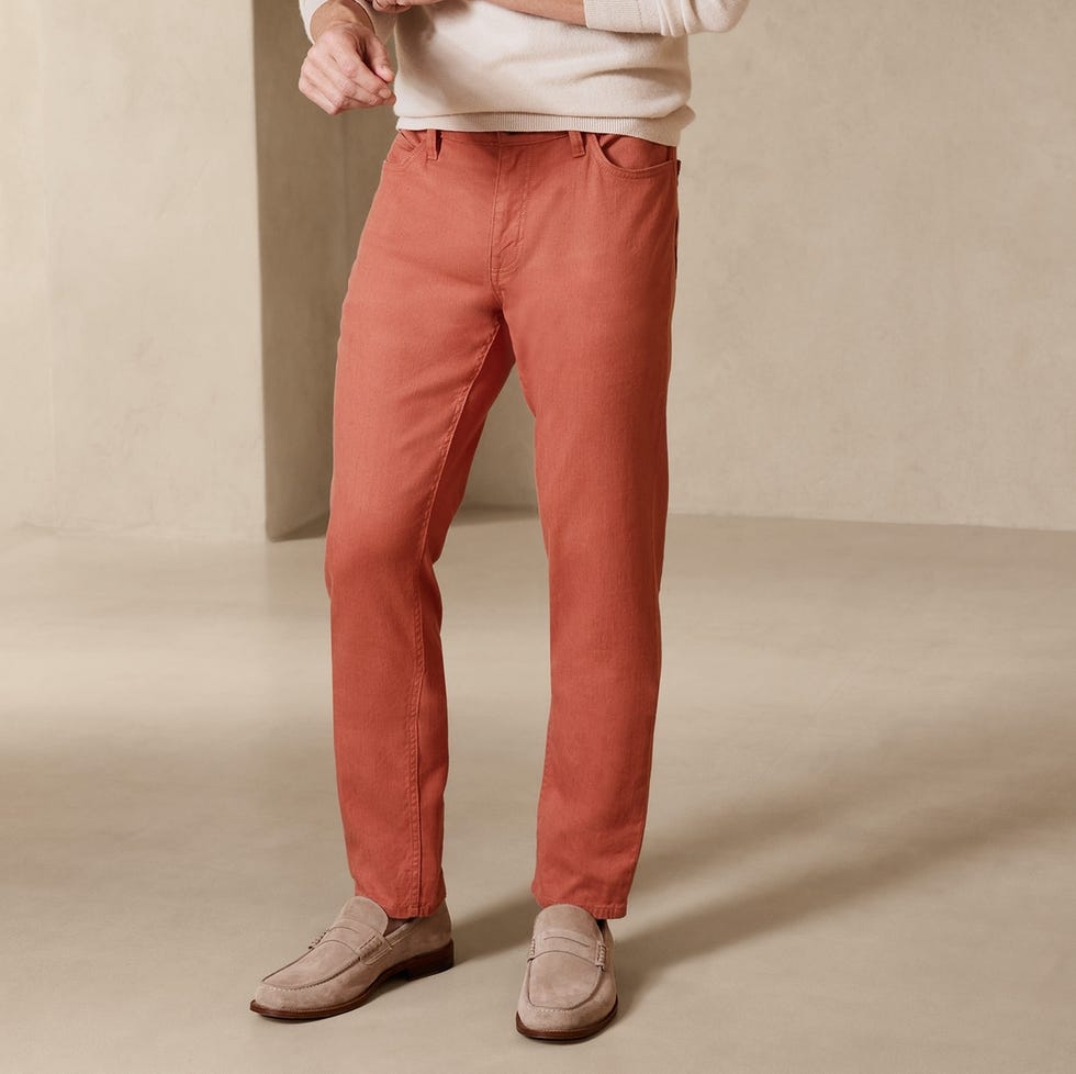 Slim Linen-Cotton Traveler Pant