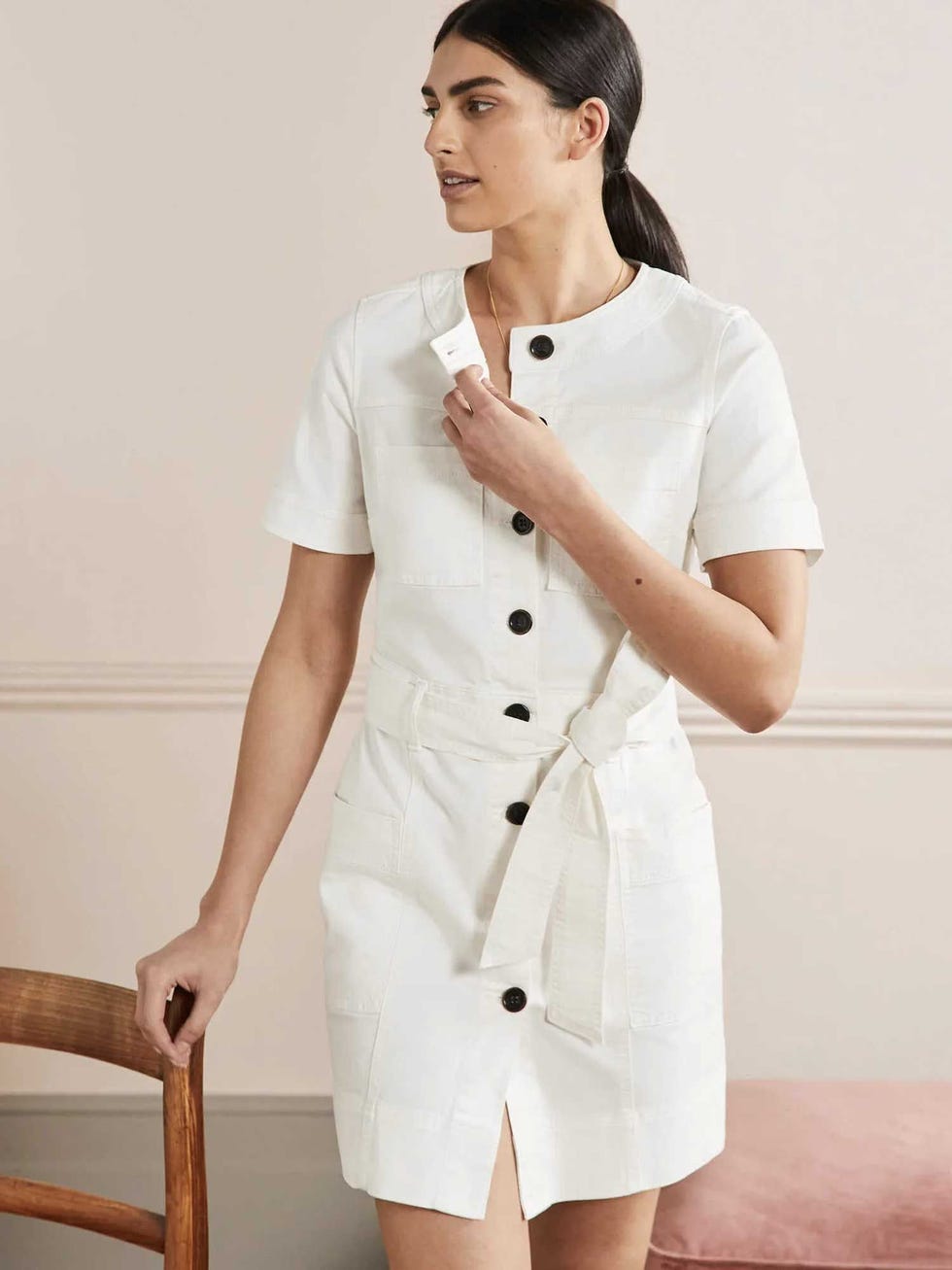 Casual Stitch Detail Dress