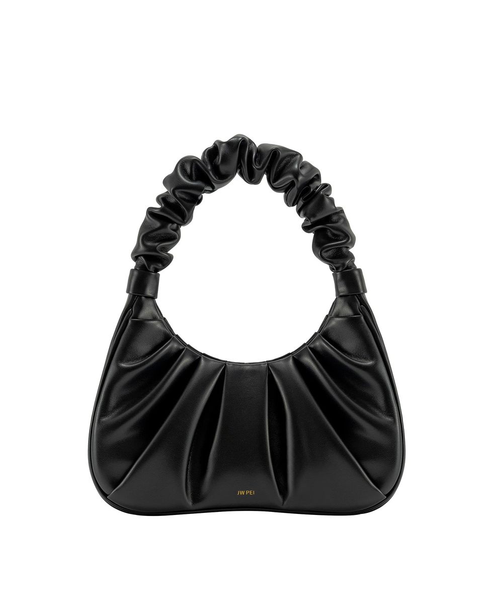 Women's Gabbi Ruched Hobo Handbag (Black)