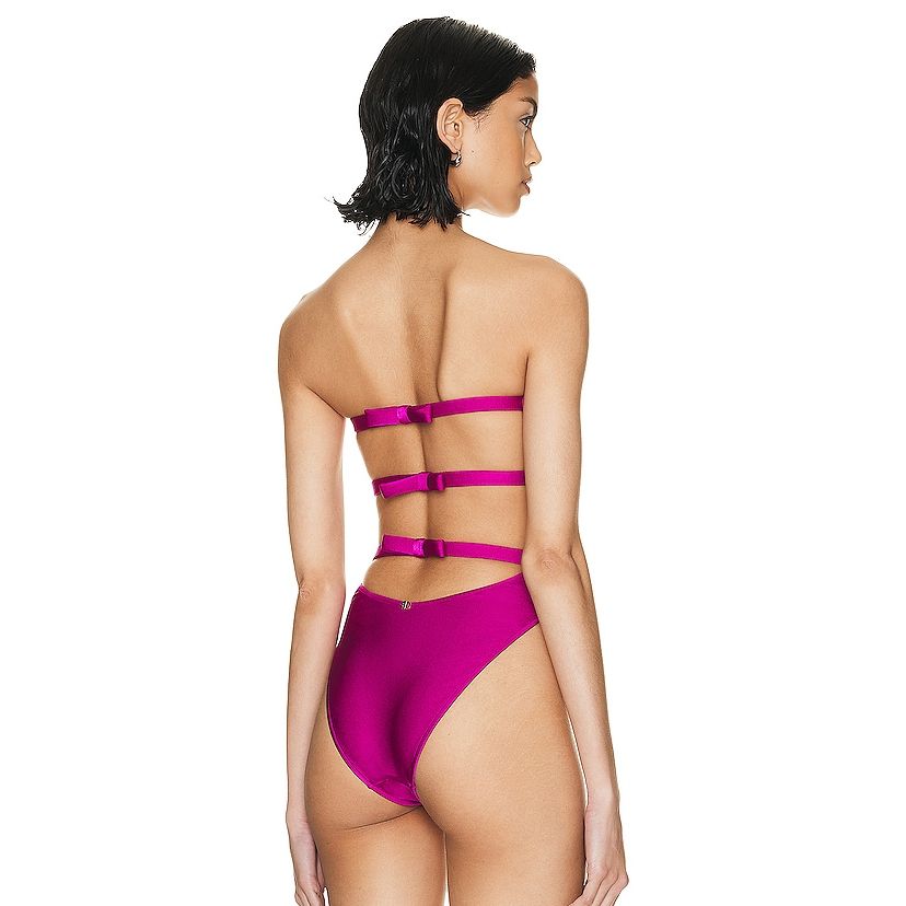 Cutout Underwire One-Piece Swimsuit & Reviews - Purple - Sustainable One- Pieces