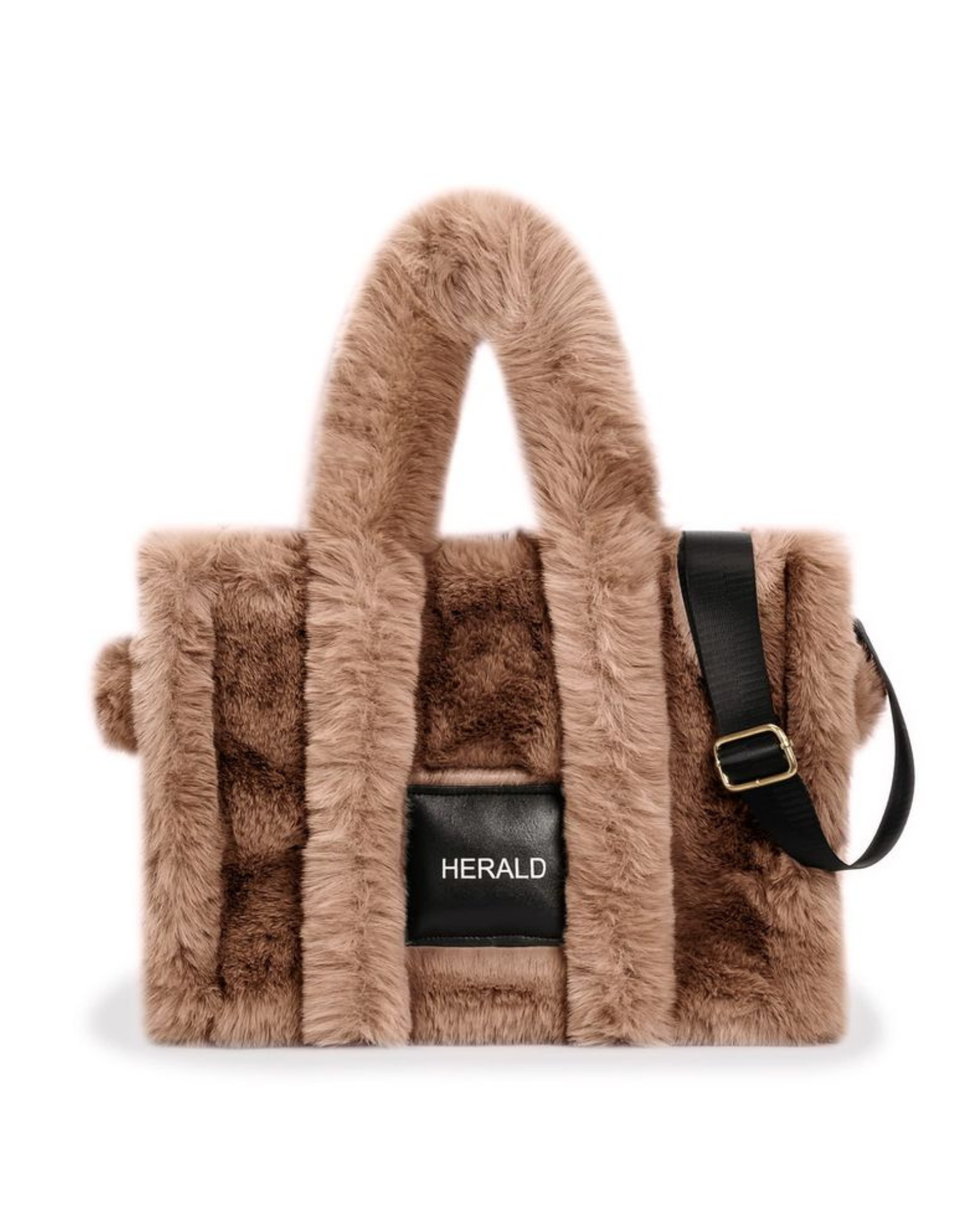 Fuzzy Large Tote Bag
