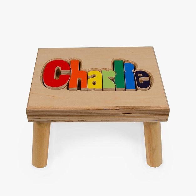 Name Puzzle Step Stool