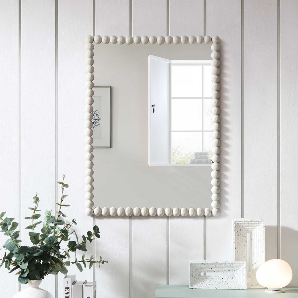 Luna Rectangular Bobbin Wall Mirror