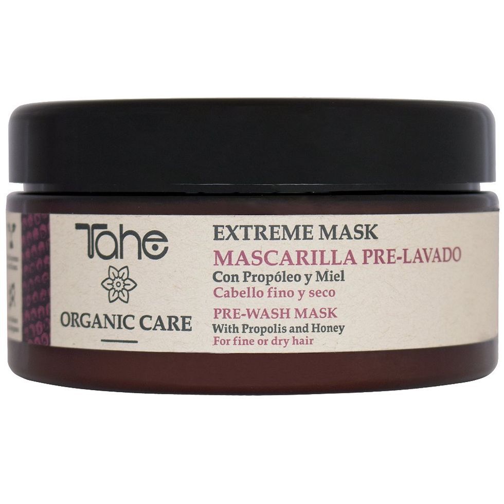 Tahe Organic Care Mascarilla Extreme Pre-lavado para Cabello Fino y Seco con Propóleo y Miel, 300 ml