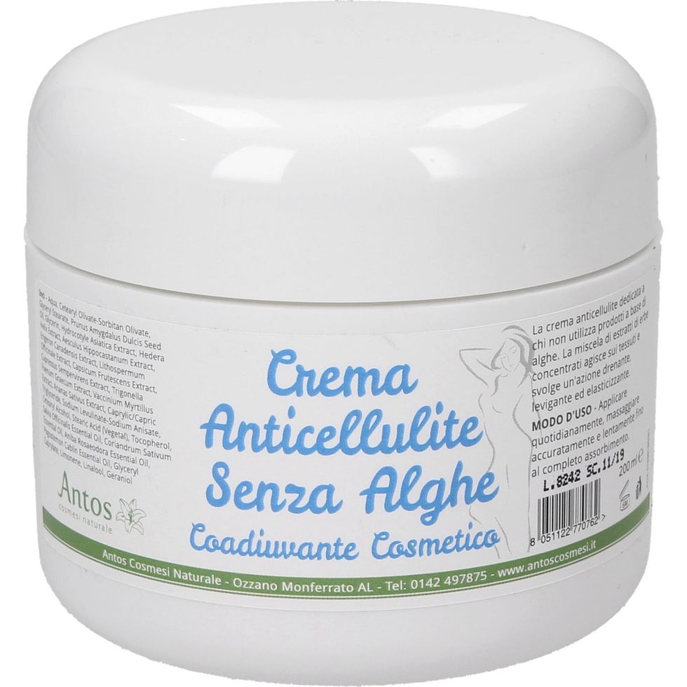Crema Anticellulite Senza Alghe, contiene degli estratti naturali che contrastano gli inestetismi della cellulite, grazie al loro effetto drenante e levigante.