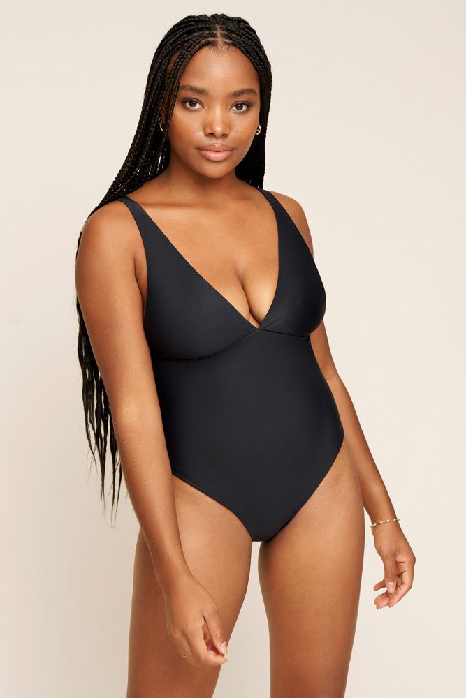 Black best sale one pieces