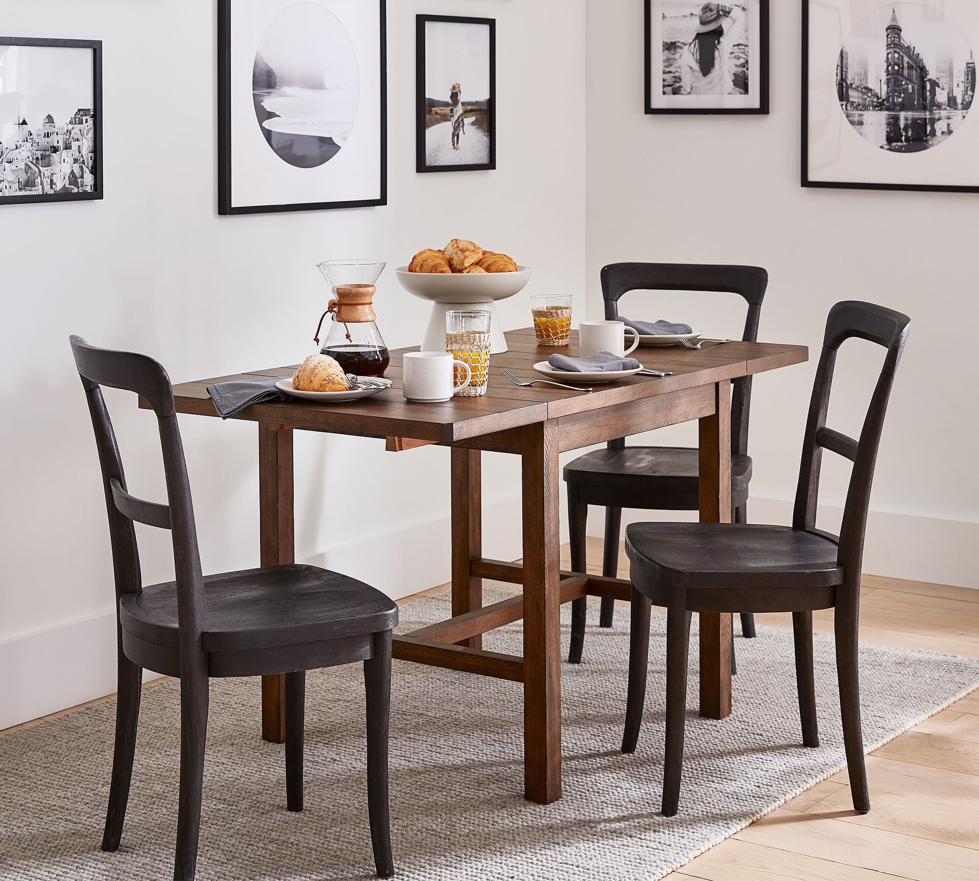 Dining table with online a leaf