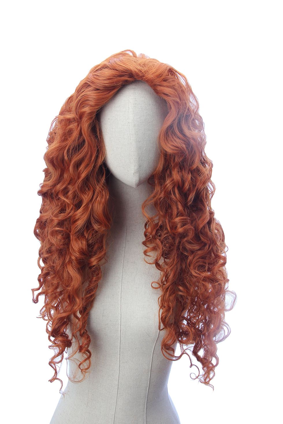 Long Copper Red Curly Wig