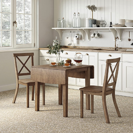 Folding Dining Table for Small Spaces, Drop Leaf Kitchen Tables
