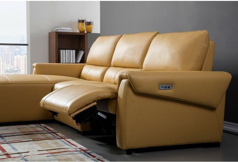 Small sectional best sale sofa with recliner