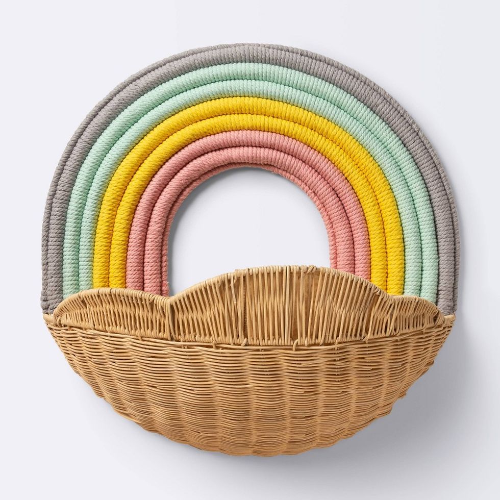 Hanging Wall Storage Rainbow Basket