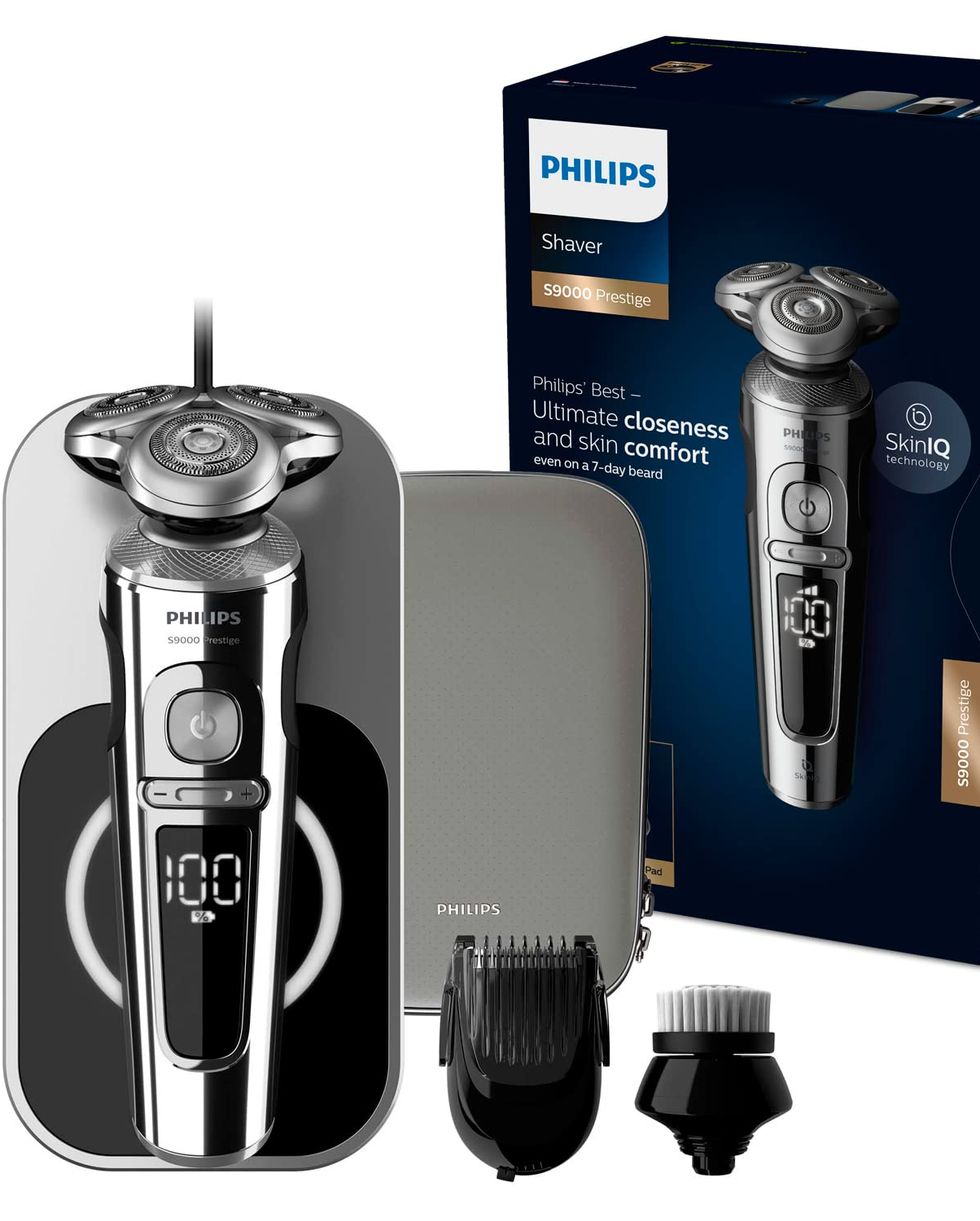 Philips Shaver Series 9000 Wet and Dry Electric Shaver with SkinIQ