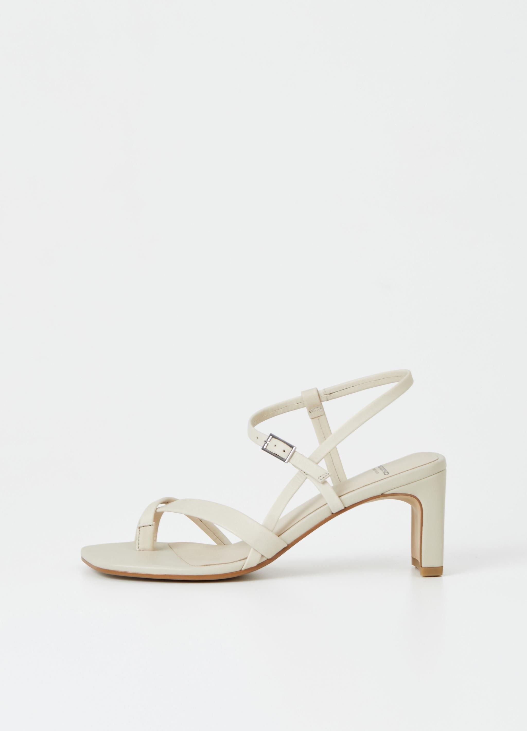 White Strappy Toe Ring Sandals - CHARLES & KEITH IN