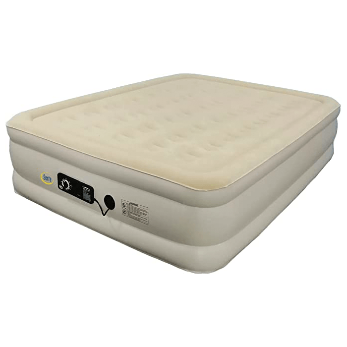 Raised Air Mattress with Never Flat Pump