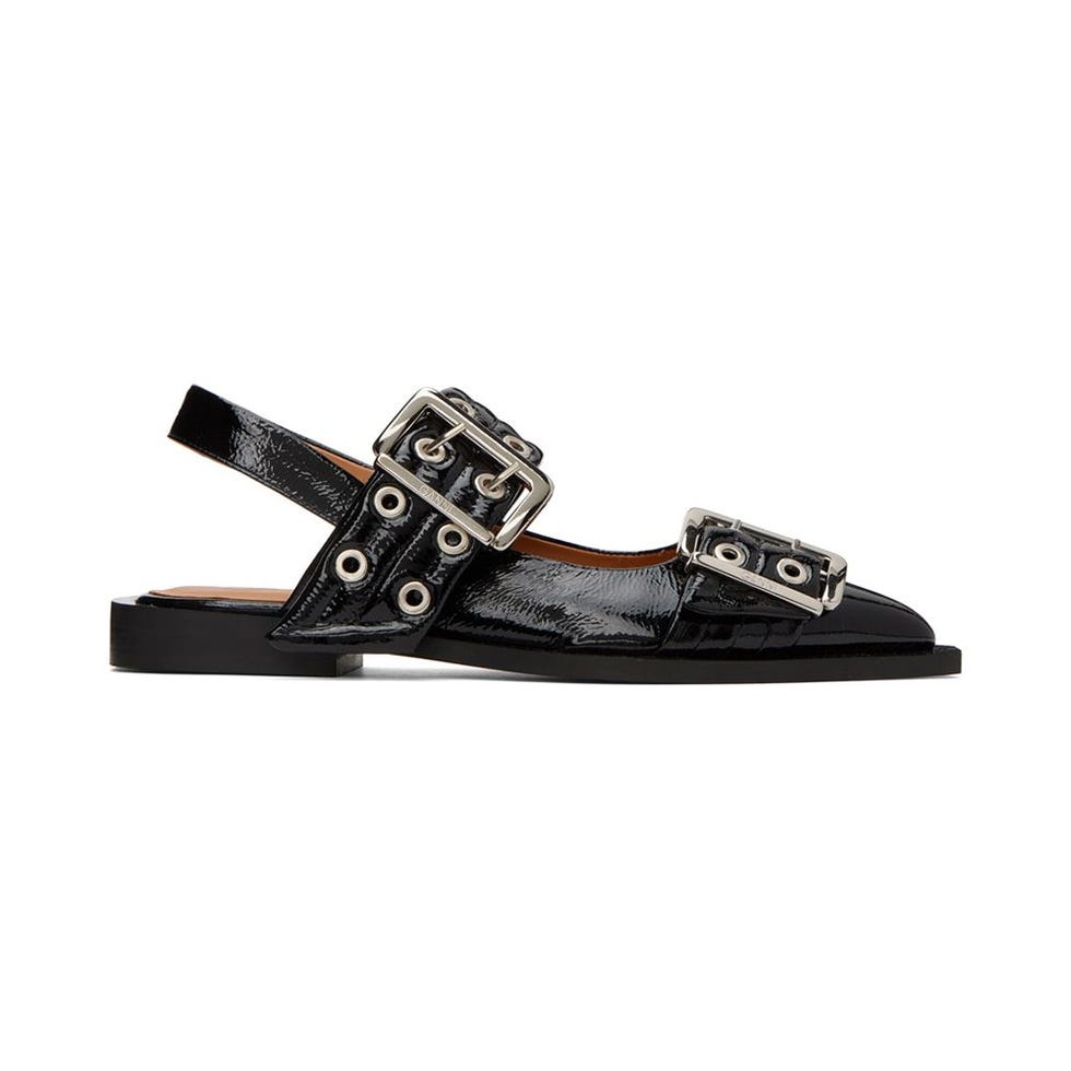 Black Belt Buckle Loafers