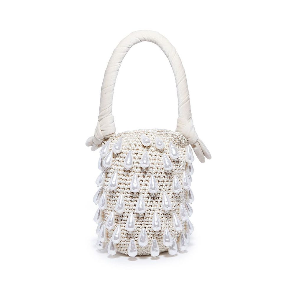 Ivory Beatrix Baroque Pearl Bag 