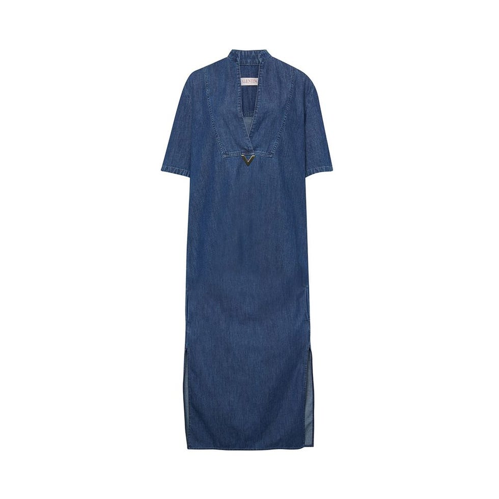 Denim maxi dress