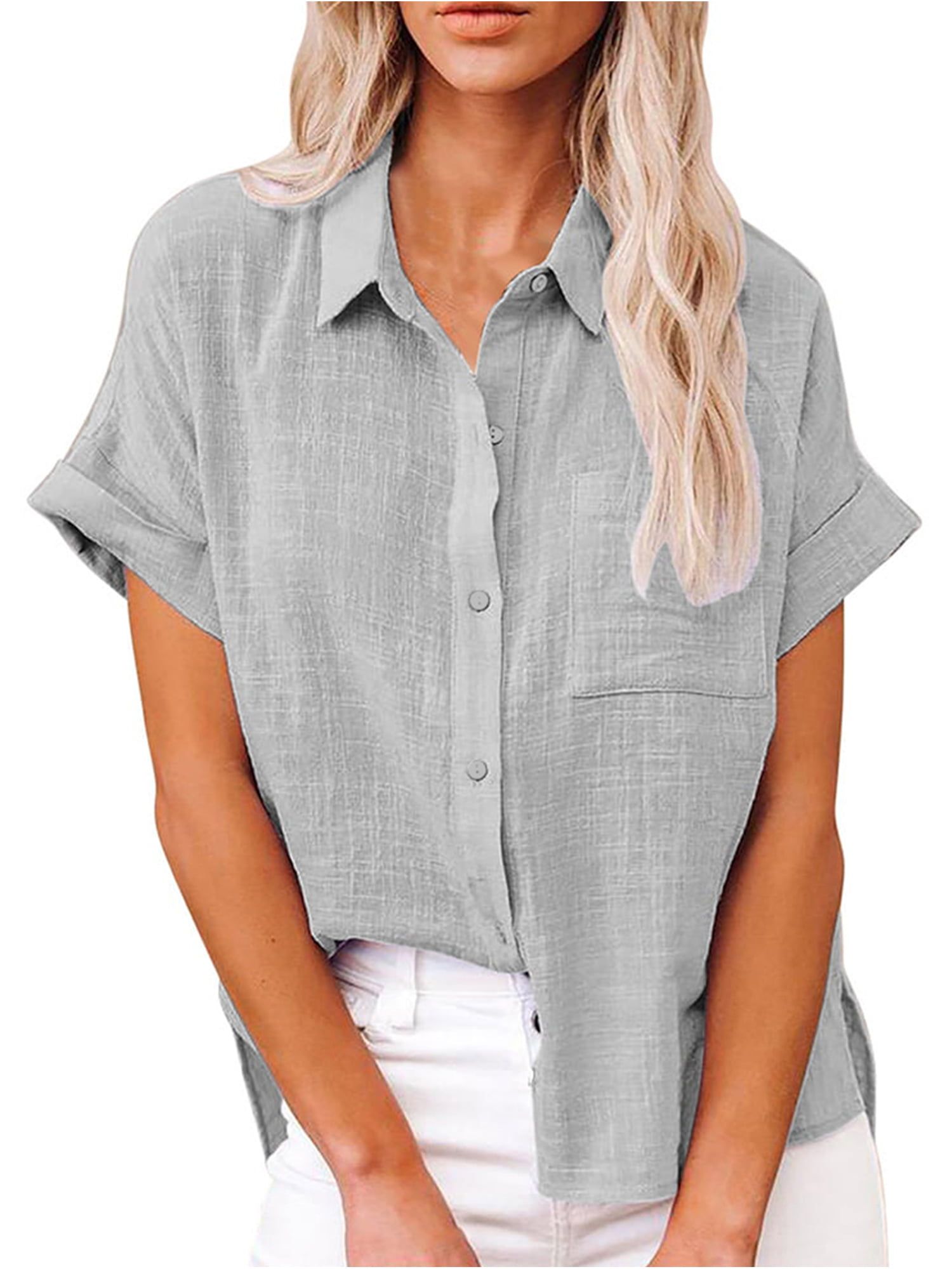 Womens linen hot sale shirts sale