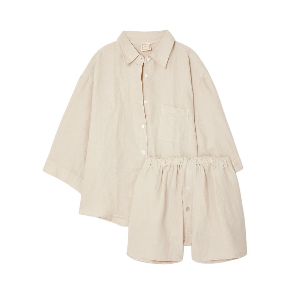 The 03 Washed-Linen Shirt and Shorts Set