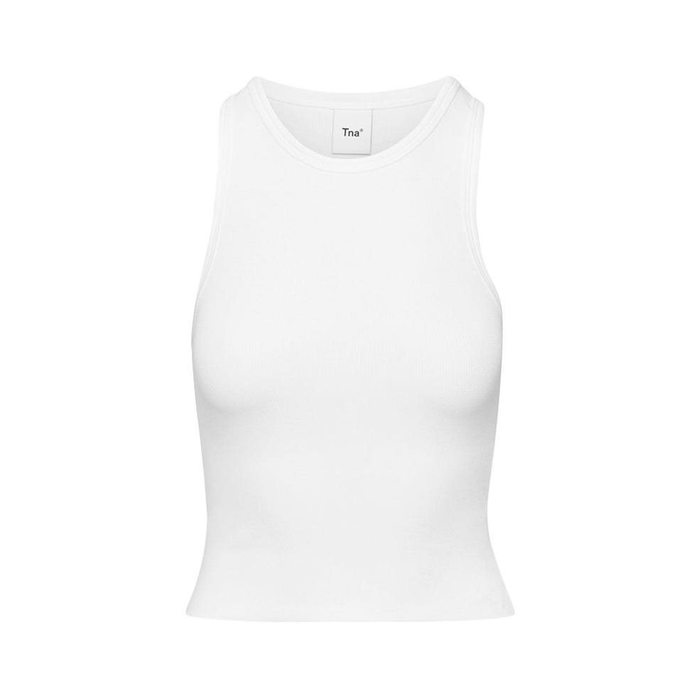 ribbed racer tank