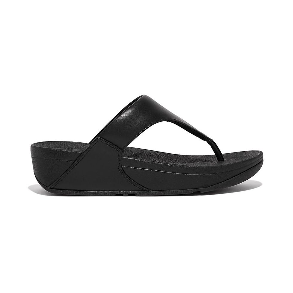 Lulu Toe-Post Leather Flip-Flop Sandal