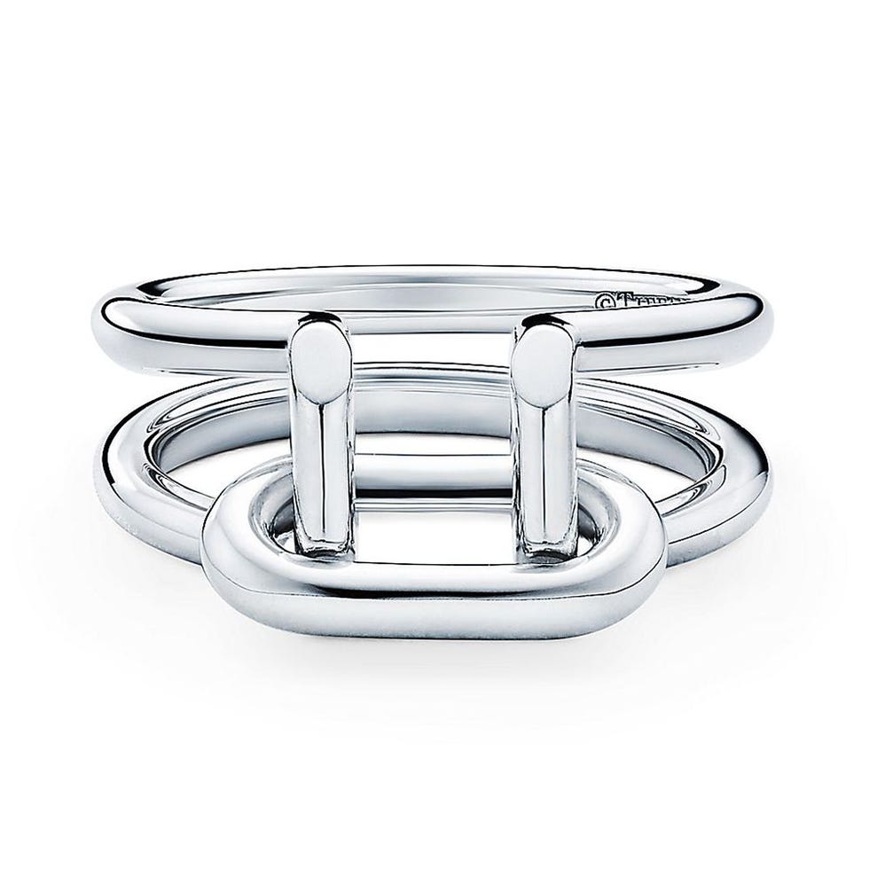 Tiffany HardWear Two-row Ring in Sterling Silver