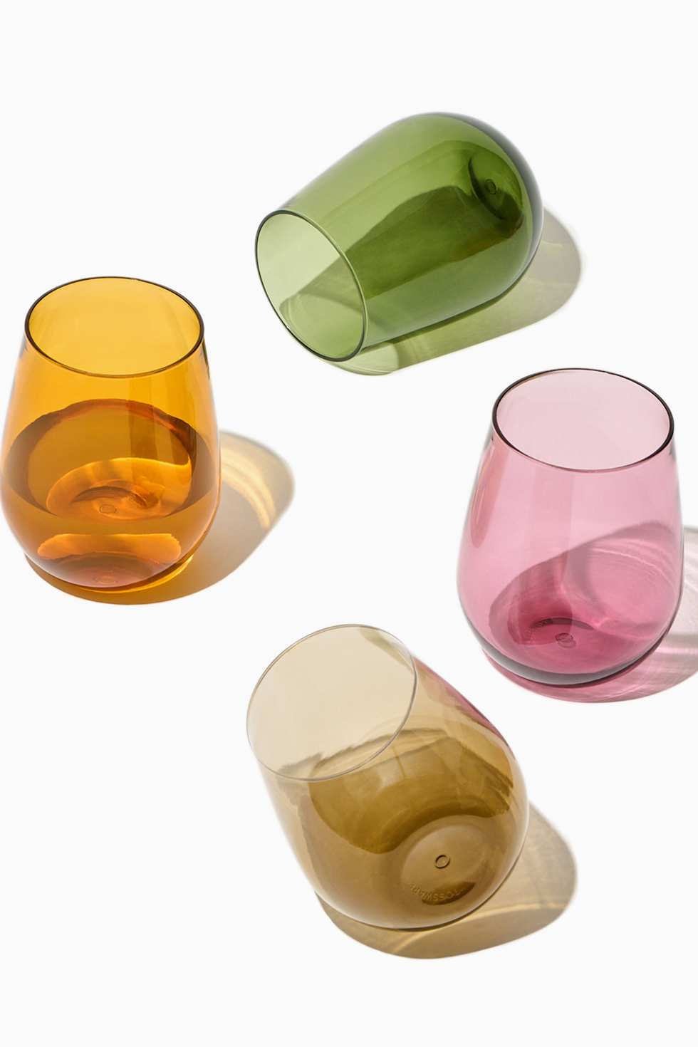 Stemless Wine Tritan Copolyester Glass (Set of 4)