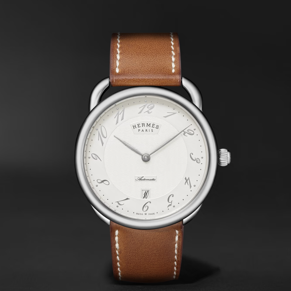 Arceau Automatic 40mm Stainless Steel and Leather Watch