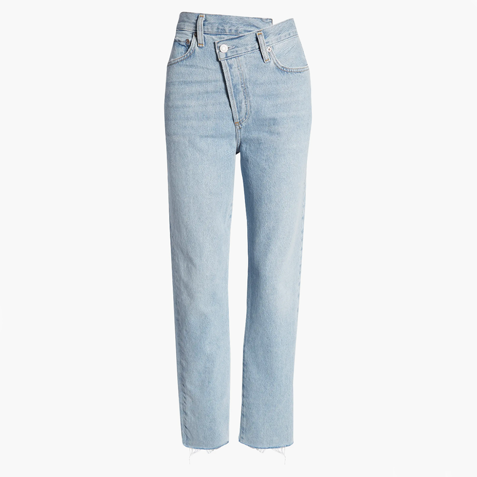 Crisscross High Waist Organic Cotton Jeans