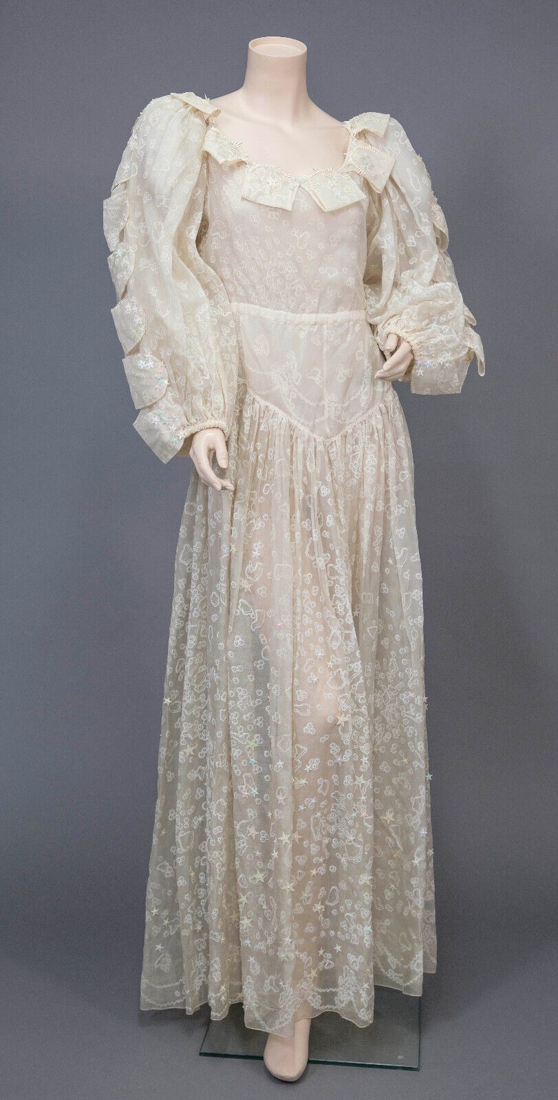 Silk Wedding Dress - Size 10