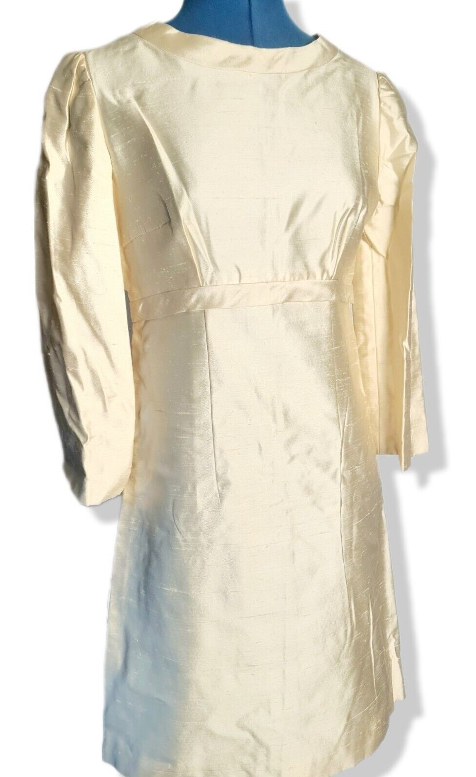 Vintage Silk Wedding Dress - Size 8-10
