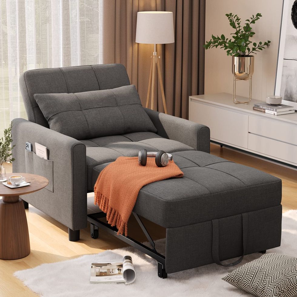 Anna 3 in 1 Convertible Chair Bed Sleeper, Pull Out Sofa Bed, Pull Out  Couch, Sleeper Chair with with Pillow, Pull Out Bed with Adjustable  Backrest