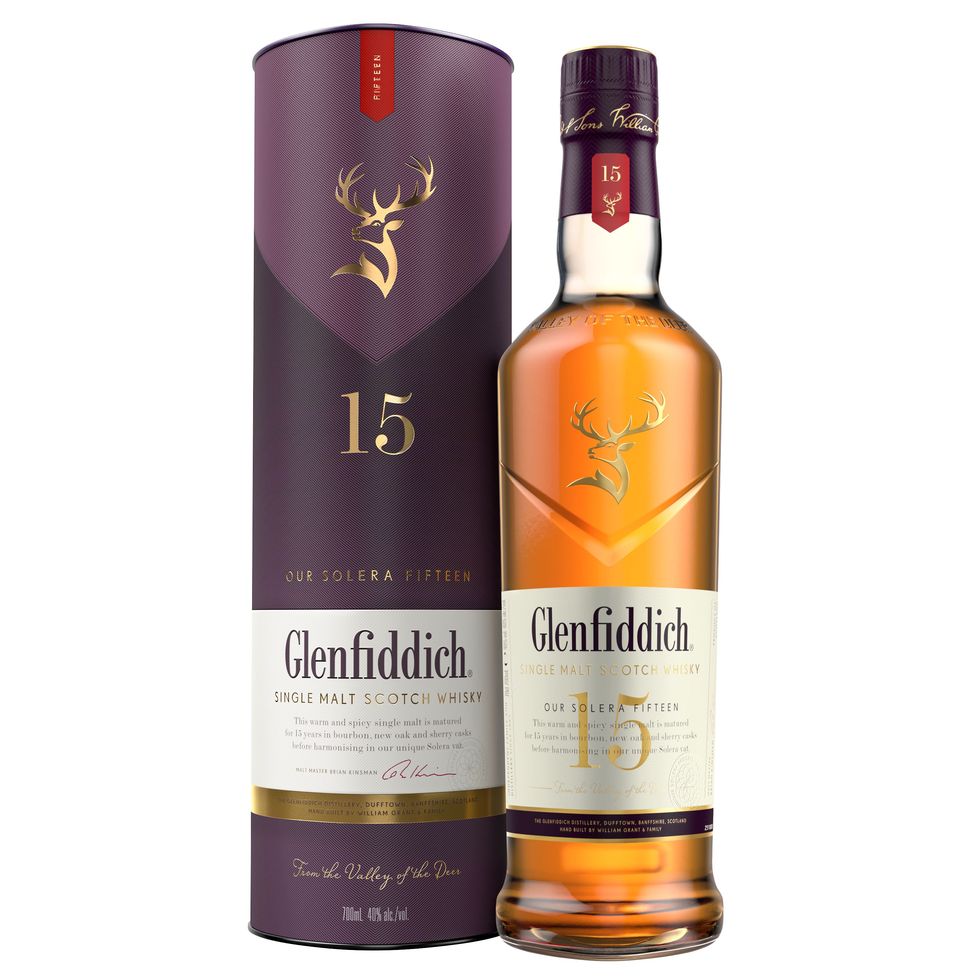 Glenfiddich 15 Year Old Single Malt Scotch Whisky – 70cl